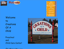 Tablet Screenshot of creationsofachild.com
